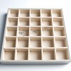 Frebeauty Earring Organizer Classic Jewelry Box 50 Slots Double Layer