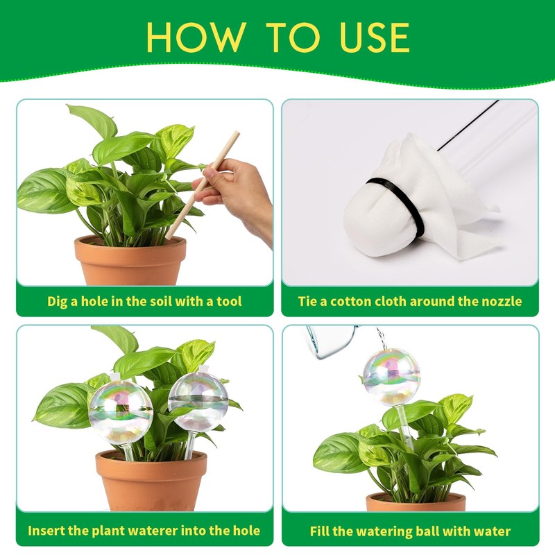 13 oz Up 2 Weeks Large Plant Watering Globes -