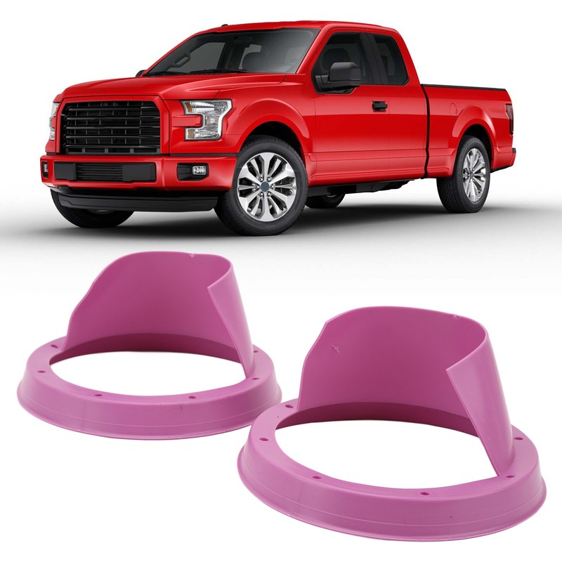 6.5in 2 Pcs Purple Car Speaker Baffle Kits Silicone Horn