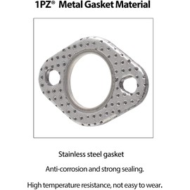 Amaezorx 1pcs Set Exhaust Kit with Gasket & Bolts for 50cc-150cc Scooters, ATVs, Go Karts, 4 Wheelers - Universal Fit Replacement Exhaust System Parts