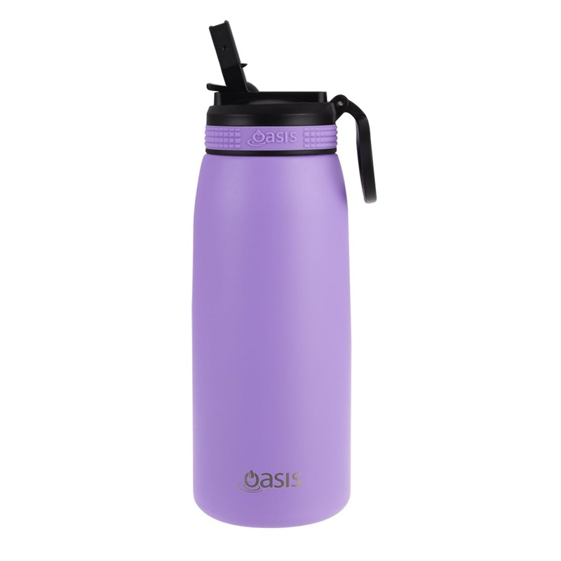 Oasis Insulated Sports Bottle with Sipper, Lavender, 780 ml