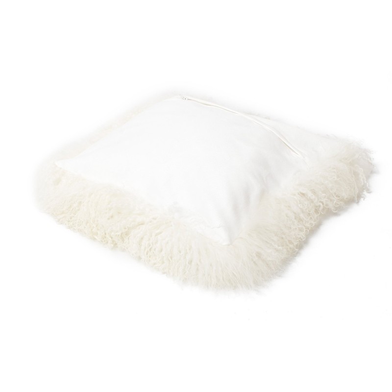 Genuine Mongolian Sheepskin Cushion Pillowcase 30x30cm (big variety of colours)