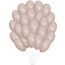 Matissa 50 pcs 12" (30CM) Balloons Pearlised Latex Air or Helium Wedding Birthday Christmas Party Decoration Available in 14 colours (Cream / Off White)