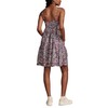 Lucky Brand Women's Printed Pintuck Bodice Mini, Nightshadow Multi
