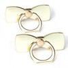 [2 Pack] Sparkling Bowtie Ultra-thin Cell Phone Ring Holder Stand,360