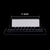 Jovitec 120 Sets Hanging Folder Tabs and Inserts Clear Plastic