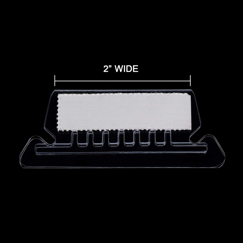 Jovitec 120 Sets Hanging Folder Tabs and Inserts Clear Plastic