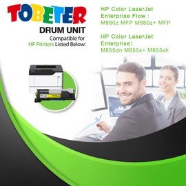 ToBeter Compatible CF364A Drum Unit Replacement for HP 828A Yellow Imaging Drum for Color Laserjet Enterprise Flow M880 M855 M880z M880z MFP M855dn M855x M855xh Printer Drum (30,000 Pages, 1 Yellow)