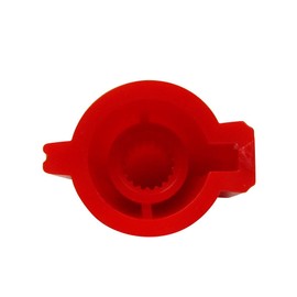 FLEOR 6pcs Red Plastic Guitar Amp Knobs Chicken Head Style Guitar Effect Pedal Knobs