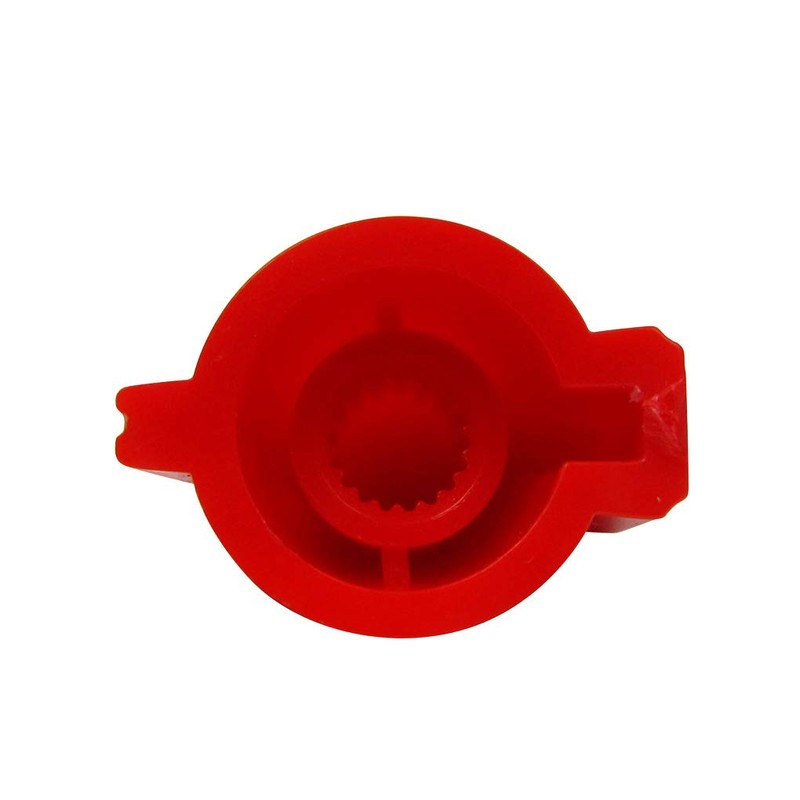FLEOR 6pcs Red Plastic Guitar Amp Knobs Chicken Head Style