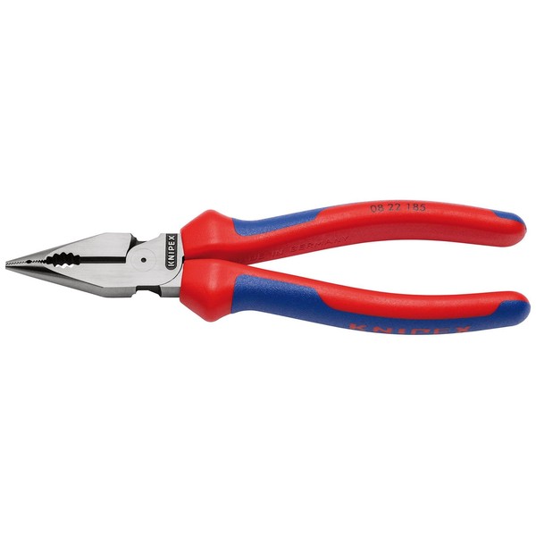 KNIPEX 08 22 185 SB Needle-Nose Combination Pliers with multi-component