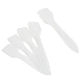 Healeved 100pcs Makeup Spatula Tool Plastic Handle Facial Mask Mixing Spoon Beauty Tool for Women
