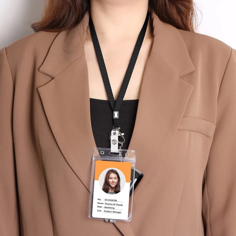 Upugo 3 Pack Neck Lanyard with ID Badge Holder, Office