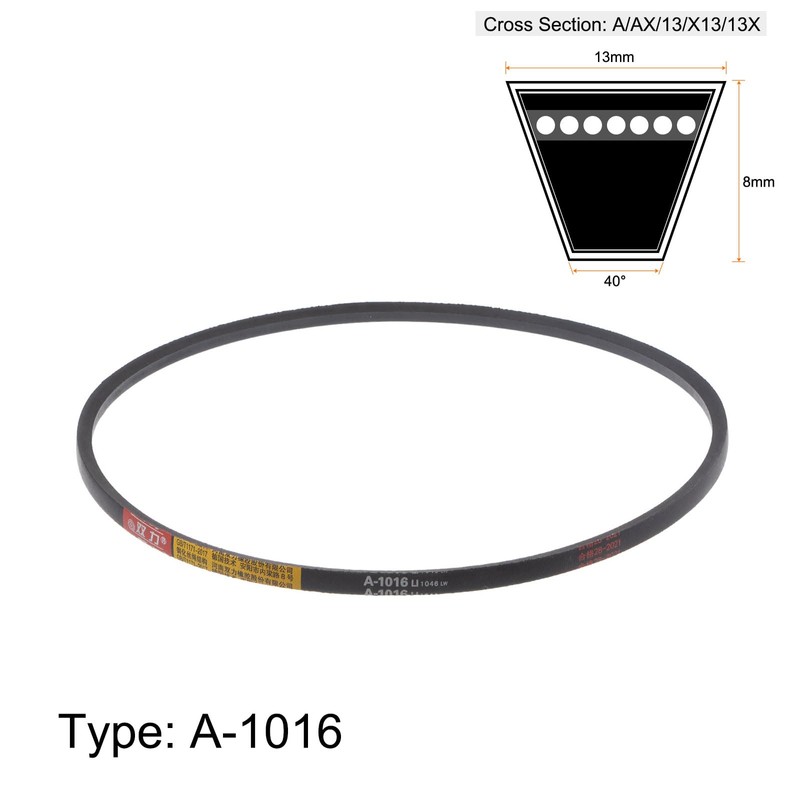sourcing map A-1016 V-Belt Drive Belt 1016 mm Inner Circumference