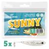 Lieblingsköder, 5 Rubber Fish for Zander Fishing, 7.5 cm, Zander