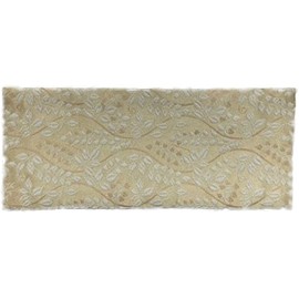 Buddhist Altar Padding Tianjiki Rin Bed Fire Resistant Buddhist Altar Mat List of Small Sizes (Botanica White, L Size 15.4 x 5.1 inches (39 x 13 cm)
