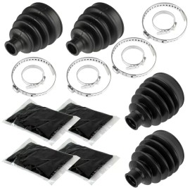 Caltric 2 Front Axle Inner Outer CV Boot Kit for Can-Am Renegade 800 800R 4X4 2007-2012
