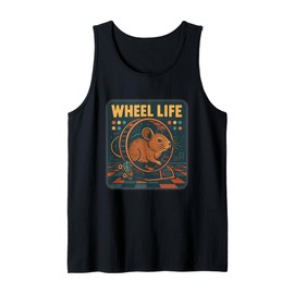 Wheel Life Retro Degu Poster Tank Top