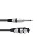 OMNITRONIC Adaptor Cable XLR (F)/Stereo Jack 0.9 m Black