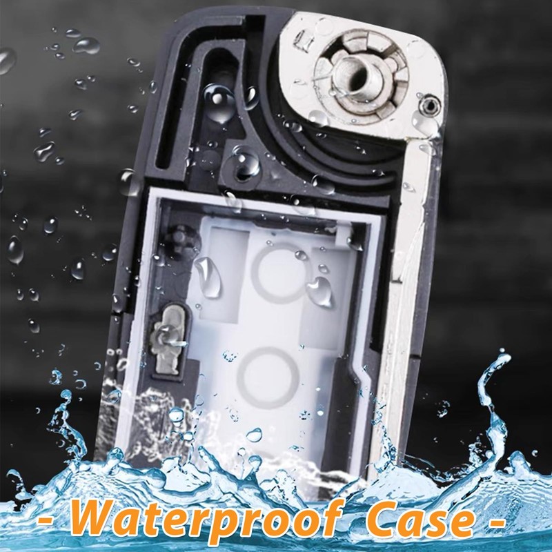 PNOOFR Car Key Casing, 3 Button Folding Car Remote Key,