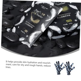 Healeved 2pairs Volcanic Mud Exfoliating Hand Mask Nourishing Moisturizing Hand Care Gloves for Men Women Short Style for Skin