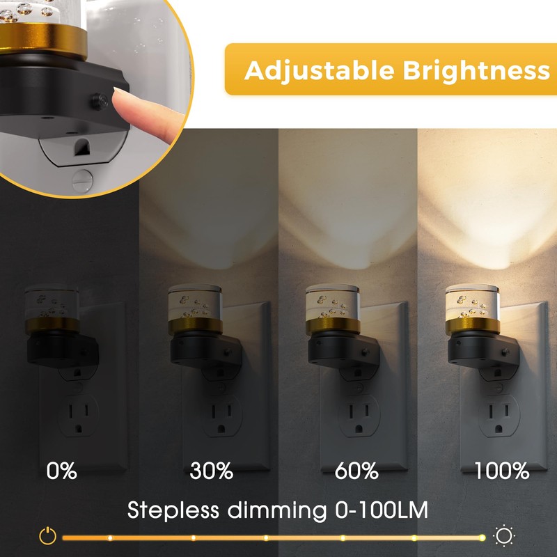 L LOHAS LED Night Light, 2 Pack Night Lights Plug