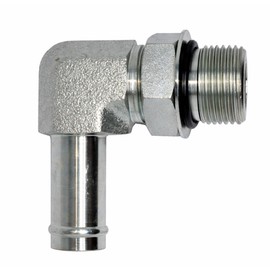 AF 4601-16-16 - #16 Male O-Ring Boss (1-5/16''-12 Threads) X 1 Hose Barb 90 Elbow