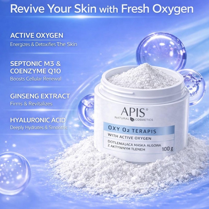 APIS OXYGEN Algae Mask with Active Oxygen, Facial Care, OXY