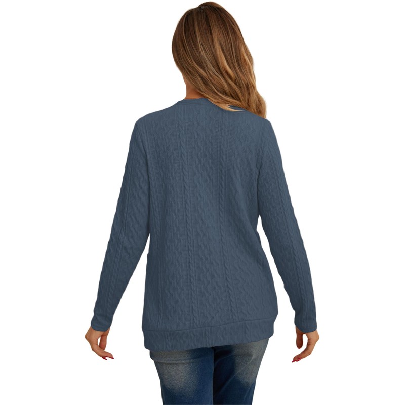 GRECERELLE Womens Lightweight Cardigan Sweater Long Sleeve Button Down Ribbed