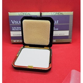 L'Oreal VISUELLE Softly Refining Pressed Powder TRASPARENCE LIGHT MEDIUM (LOT/2)