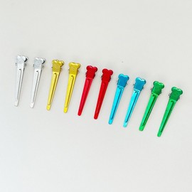 Home Bliss Market Pin Curl Clips for Bangs and Makeup 10P Green 10pcs 5ea