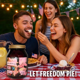 Bounty Foods Huckleberry Pie Filling Montana Grown - 2 Pack of 20 oz Wild Grown & Hand Picked and Vegan Friendly | Gluten-Free | Non-GMO for Pies - Cobblers - Toppings - Desserts (HPF 2P)