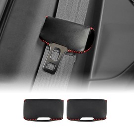 KUNGKIC Car Safety Belt Buckle Covers For 2023 2024 Subaru Crosstrek PU Leather Seat Belt Clips Cover Anti-Scratch Seat Belt Buckle Protector Car Interior Accessories 2 Pcs