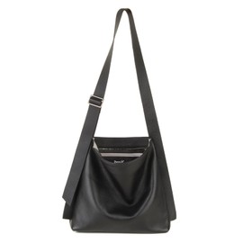 DONNAIN Women's Leather Shoulder Bag with Large Capacity, Soft Leather Handbag, Women's Genuine Leather, Bags for Women, Shoulder Bag, Shopper Bag, Hobo Bag, black