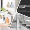 MANICAF Towel Holder No Drilling Set of 4 Stainless Steel