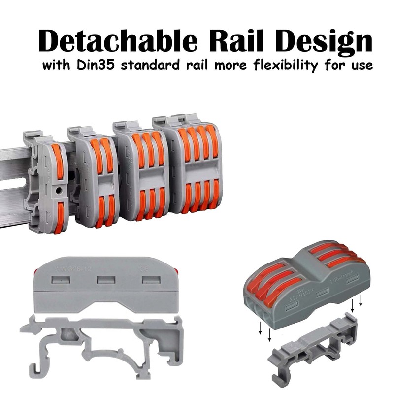 Koverflame Quick Lever Wire Connectors: Compact Electrical Splicing Kit, 0.4-2.5mm²