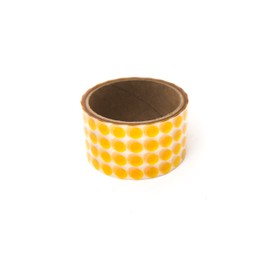 Bertech Polyimide Masking Discs, 1/2 Inch Diameter, Amber, Made from High Temperature Polyimide Film with Silicon Adhesive (2,000 Per Roll), RoHS Compliant