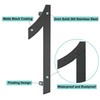 Ywonoby Stainless Steel House Numbers - Modern Floating Black Grey