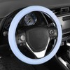 Carbella Ultra Soft Blue Steering Wheel Cover, Car Accessories for
