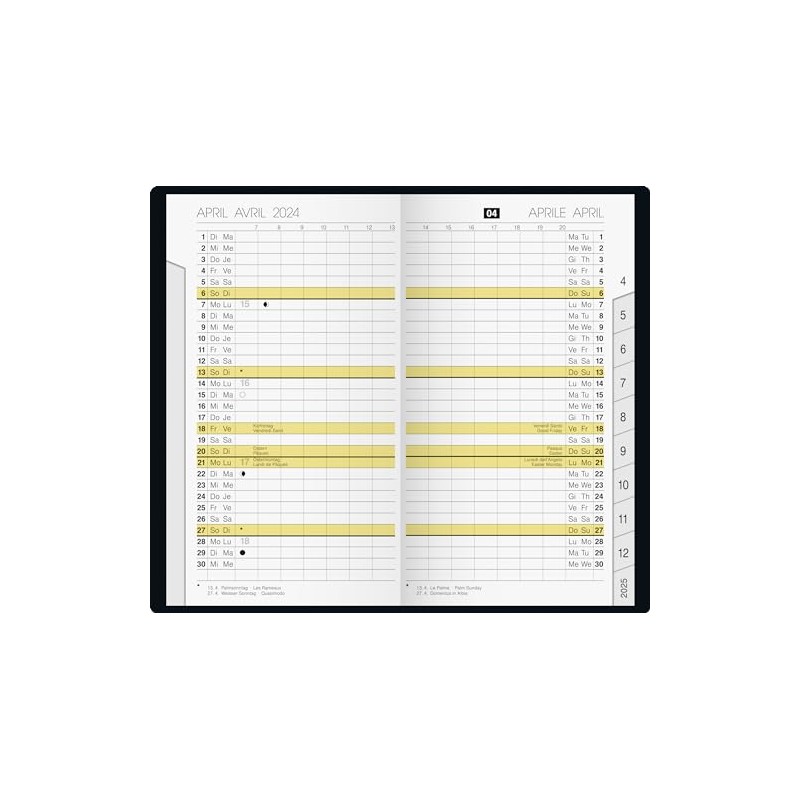 rido/idé Pocket Diary Model M Planner (2025), 2 Pages =
