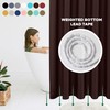 Biscaynebay Extra Long Fabric Shower Curtain Liners 72" Width by