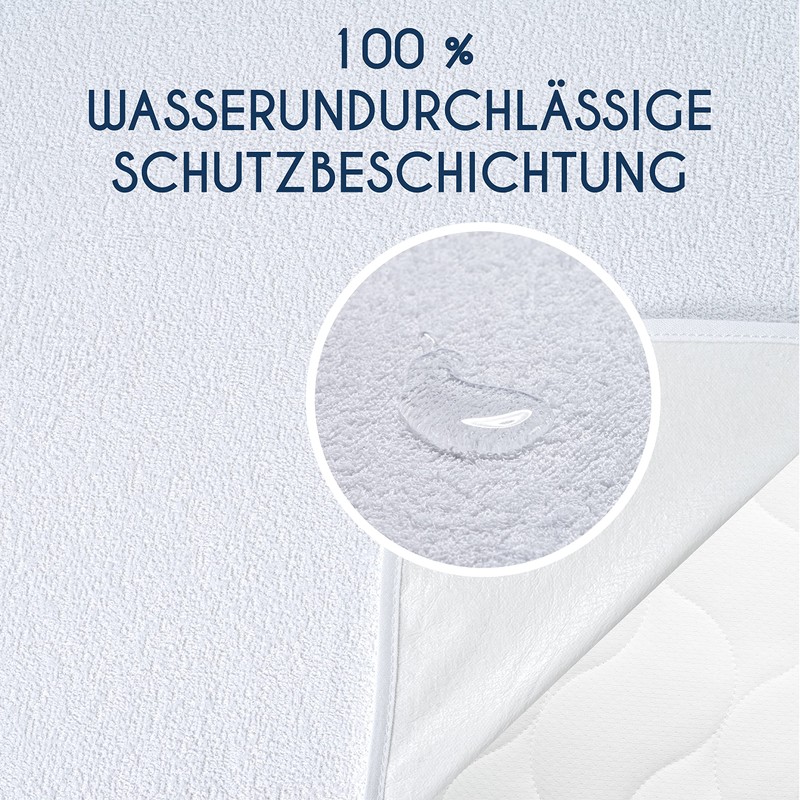 Mattress Protector 150 x 200 cm Waterproof Made in EU