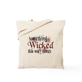 CafePress Something Wicked Tote Bag Natural Canvas Tote Bag, Reusable Shopping Bag
