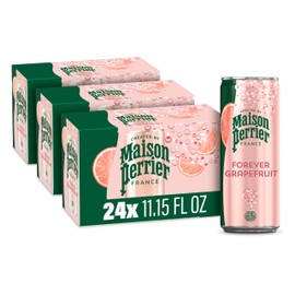 Maison Perrier Maison Perrier Forever Grapefruit Flavored Sparkling Water, 11.15 Fl Oz Cans, 8 Count, 3 Pack 267.6 fl oz