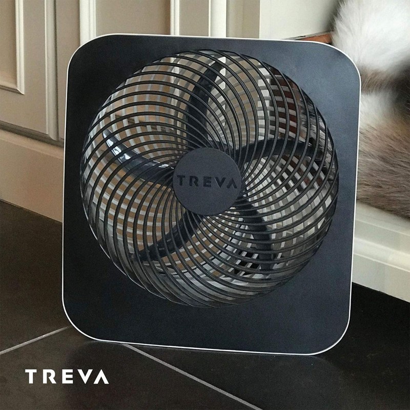 Treva 10-Inch Portable Fan, Powered by Battery and/or AC Adapter