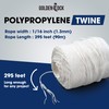 Polypropylene Twine - 5/64" Thick, 295 Feet Long for Bundling,
