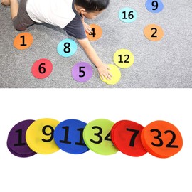 Joyzan Carpet Spots Markers, Carpets Spot Sit Marker 3.9" Classroom Sitting Mats Spot with Numbers 1 to 36 Floor Rug Circles Markers Dots Multicolored for Preschool Kindergarten Elementary Te 36 Pcs