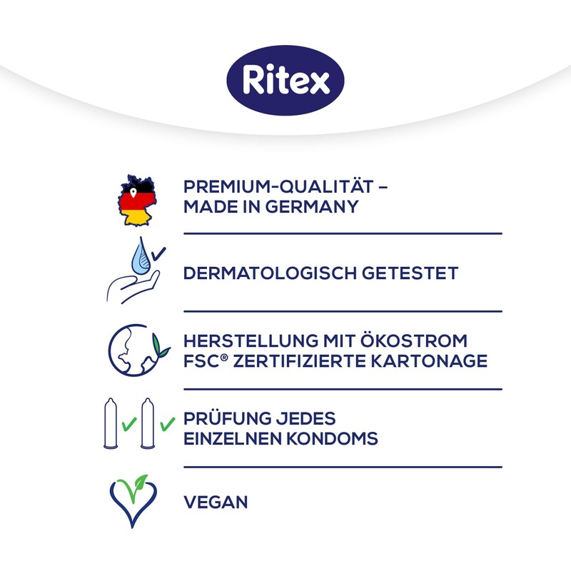 Ritex RR.1 Kondome, Gefühlsintensiv, 10 Stück