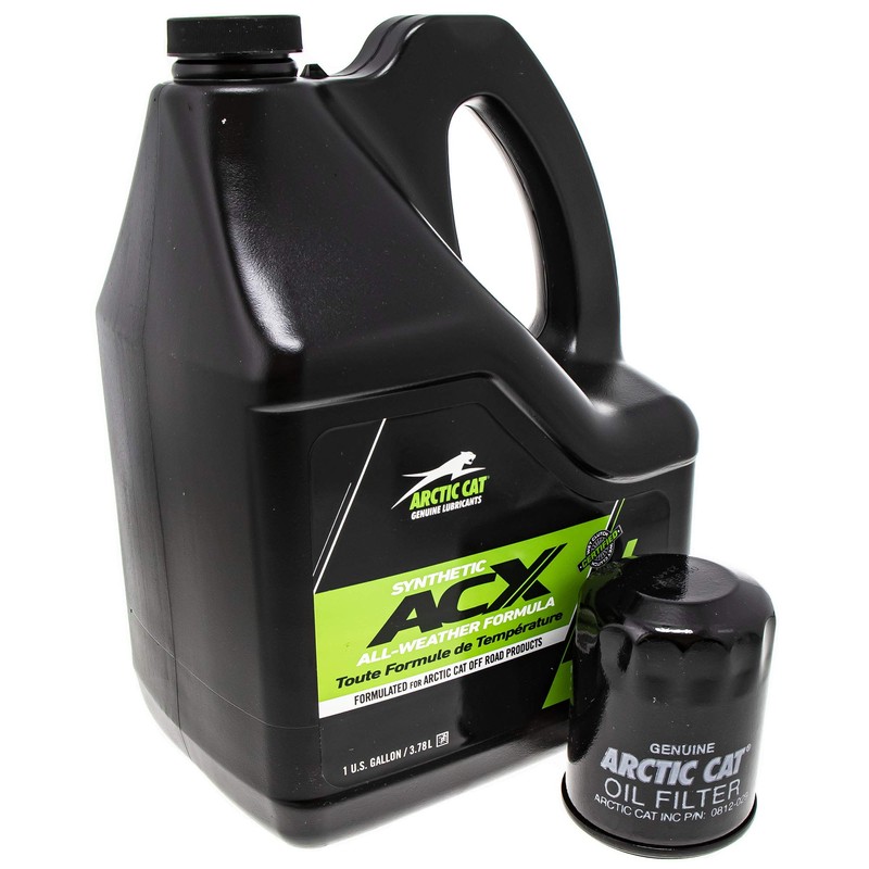 Arctic Cat 2436-850 ACX 0W-40 Gallon Synthetic Oil Change Kit