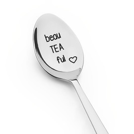 Tea Lover Gifts for Women Girls Tea Spoons for Tea Drinker Gifts for Womens Christmas Presents for Mom Sister Grandma Gifts Birthday Gifts for Wife Girlfriend Teaspoons Gifts for She